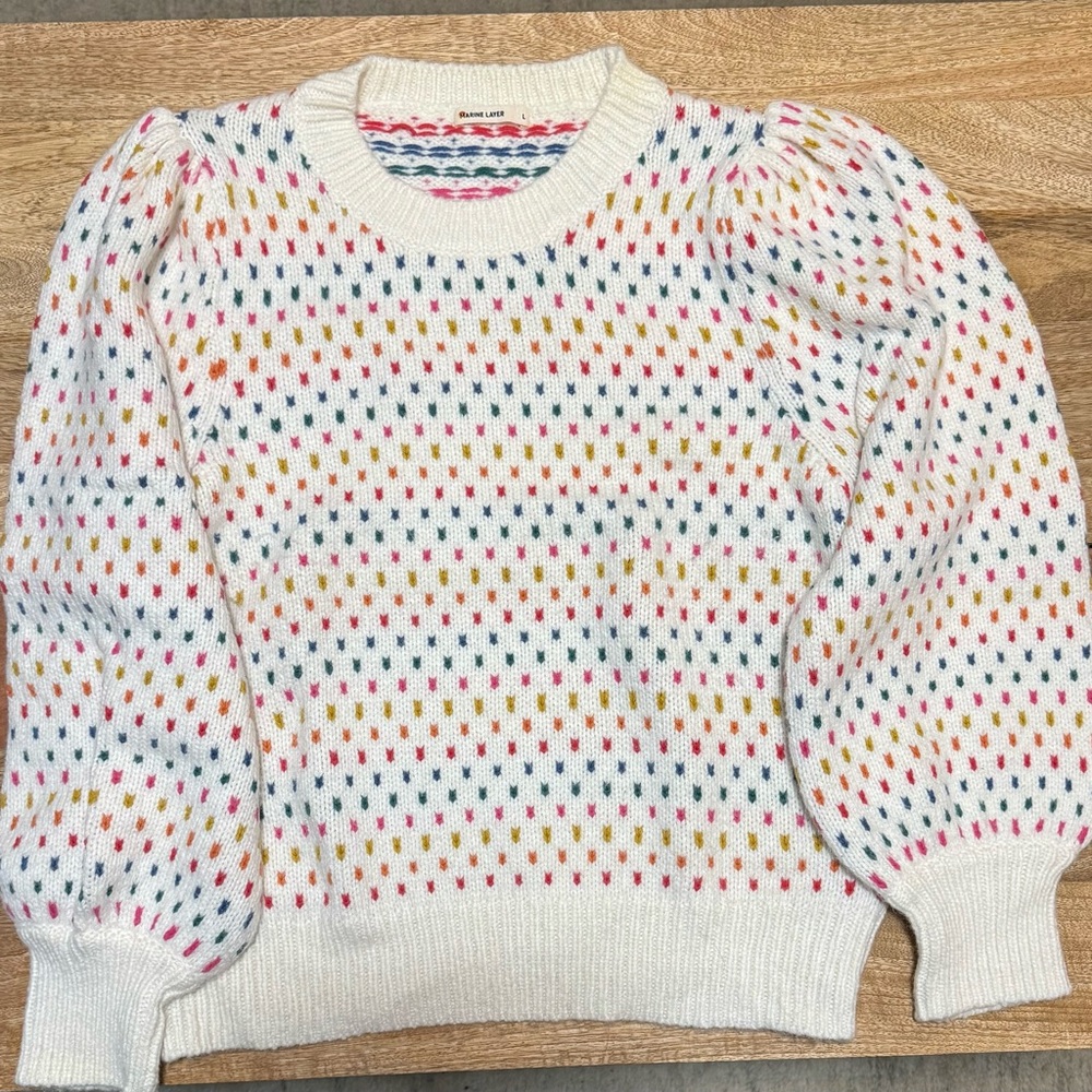 Marine Layer Soft Wool Sweater. Size L
